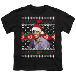 Elvis Presley Ugly Christmas Sweater - Youth T-Shirt Youth T-Shirt (Ages 8-12) Elvis Presley   