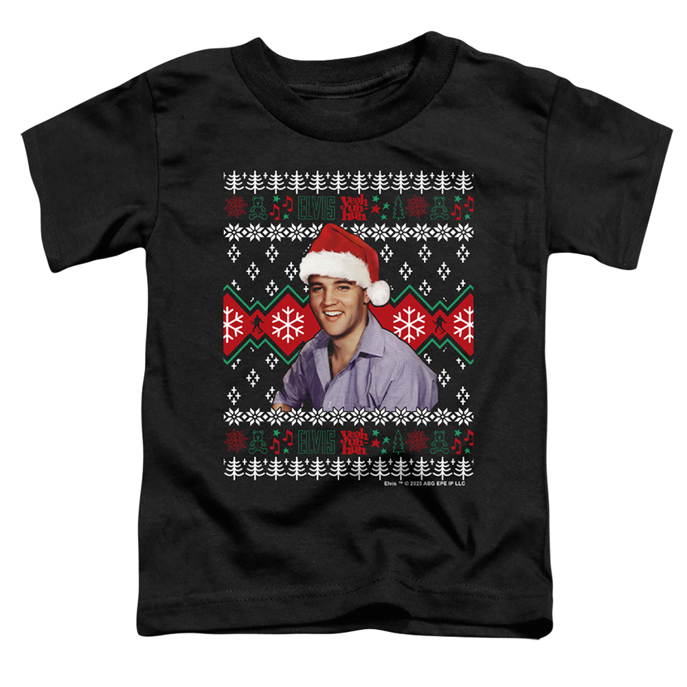 Elvis Presley Ugly Christmas Sweater - Toddler T-Shirt Toddler T-Shirt Elvis Presley   