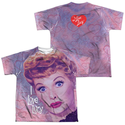 I Love Lucy Funny Hearts (Front/Back Print) - Youth All-Over Print T-Shirt Youth All-Over Print T-Shirt (Ages 8-12) I Love Lucy   