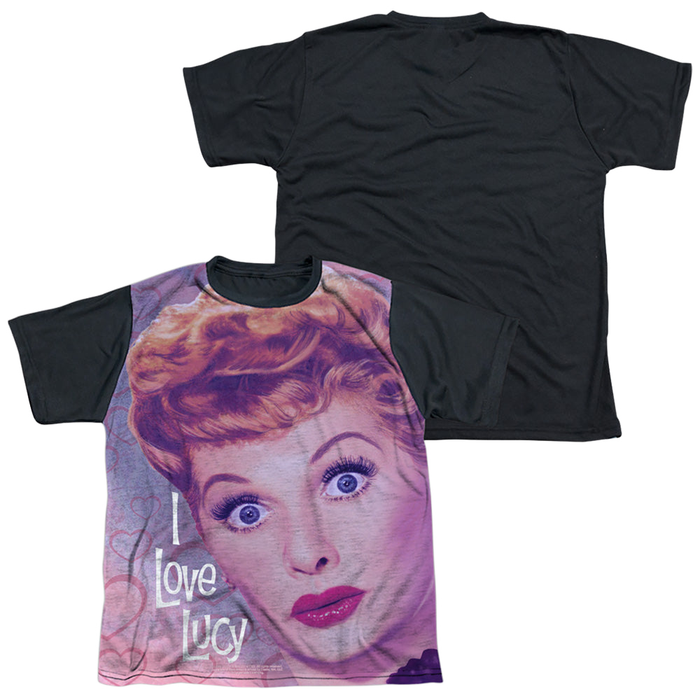 I Love Lucy Funny Hearts - Youth Black Back T-Shirt Youth Black Back T-Shirt (Ages 8-12) I Love Lucy   