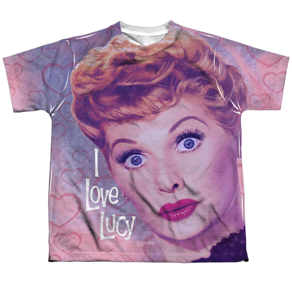 I Love Lucy Funny Hearts - Youth All-Over Print T-Shirt Youth All-Over Print T-Shirt (Ages 8-12) I Love Lucy   