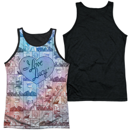 I Love Lucy Many Moods - Men's Black Back Tank Top Men's Black Back Tank I Love Lucy   
