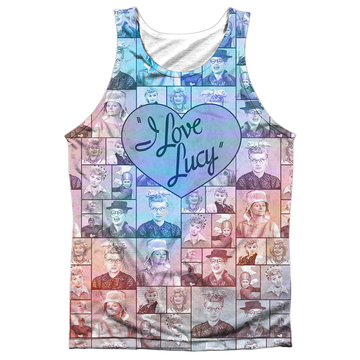 I Love Lucy Many Moods men's all-over print tank