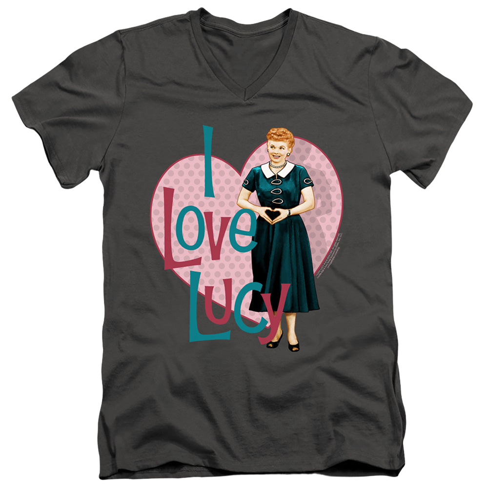 I Love Lucy Heart You - Men's V-Neck T-Shirt Men's V-Neck T-Shirt I Love Lucy   