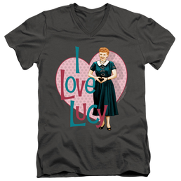 I Love Lucy Heart You - Men's V-Neck T-Shirt Men's V-Neck T-Shirt I Love Lucy   