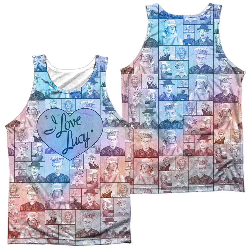I Love Lucy Many Moods (Front/Back Print) - Men's All Over Print Tank Top Men's All Over Print Tank I Love Lucy   
