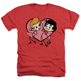 I Love Lucy Cartoon Love - Men's Heather T-Shirt Men's Heather T-Shirt I Love Lucy   