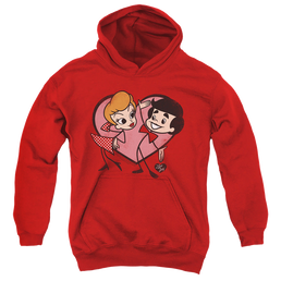 I Love Lucy Cartoon Love - Youth Hoodie Youth Hoodie (Ages 8-12) I Love Lucy   