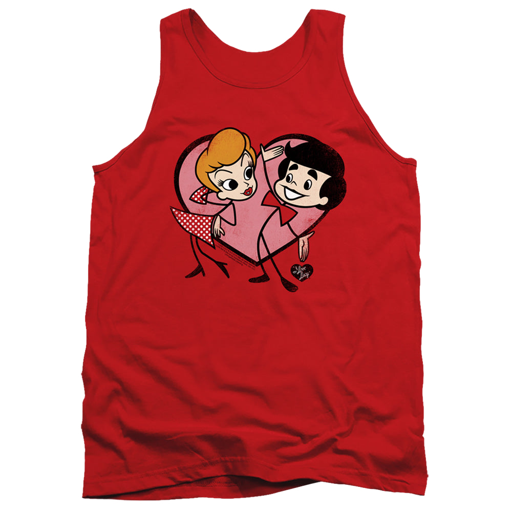 I Love Lucy Cartoon Love - Men's Tank Top Men's Tank I Love Lucy   