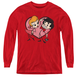 I Love Lucy Cartoon Love - Youth Long Sleeve T-Shirt Youth Long Sleeve T-Shirt I Love Lucy   