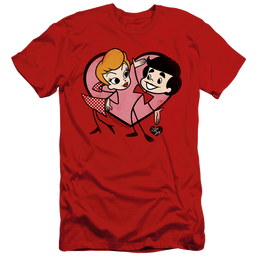 I Love Lucy Cartoon Love - Men's Slim Fit T-Shirt Men's Slim Fit T-Shirt I Love Lucy   