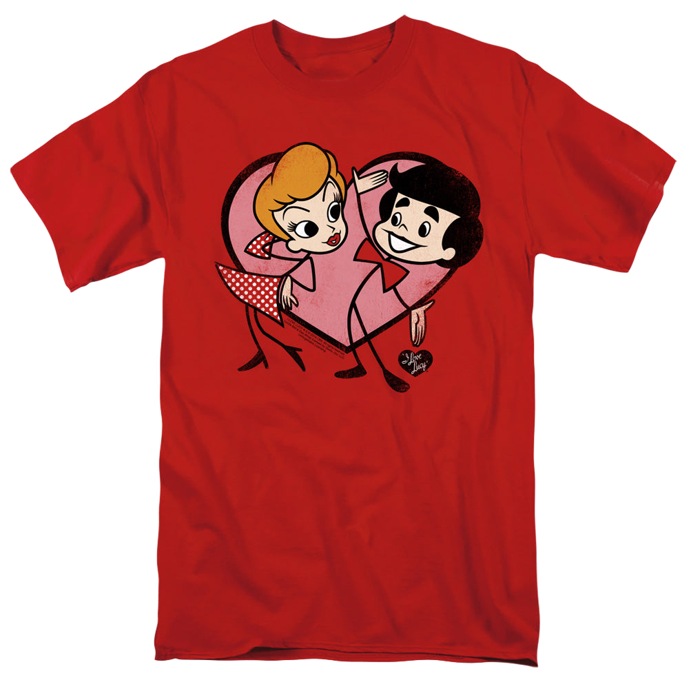 I Love Lucy Cartoon Love - Men's Regular Fit T-Shirt Men's Regular Fit T-Shirt I Love Lucy   