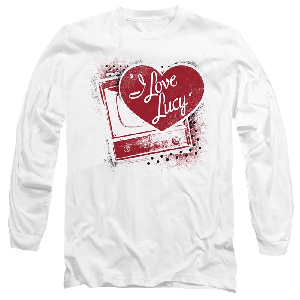 I Love Lucy Spray Paint Heart - Men's Long Sleeve T-Shirt Men's Long Sleeve T-Shirt I Love Lucy   