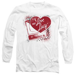 I Love Lucy Spray Paint Heart - Men's Long Sleeve T-Shirt Men's Long Sleeve T-Shirt I Love Lucy   