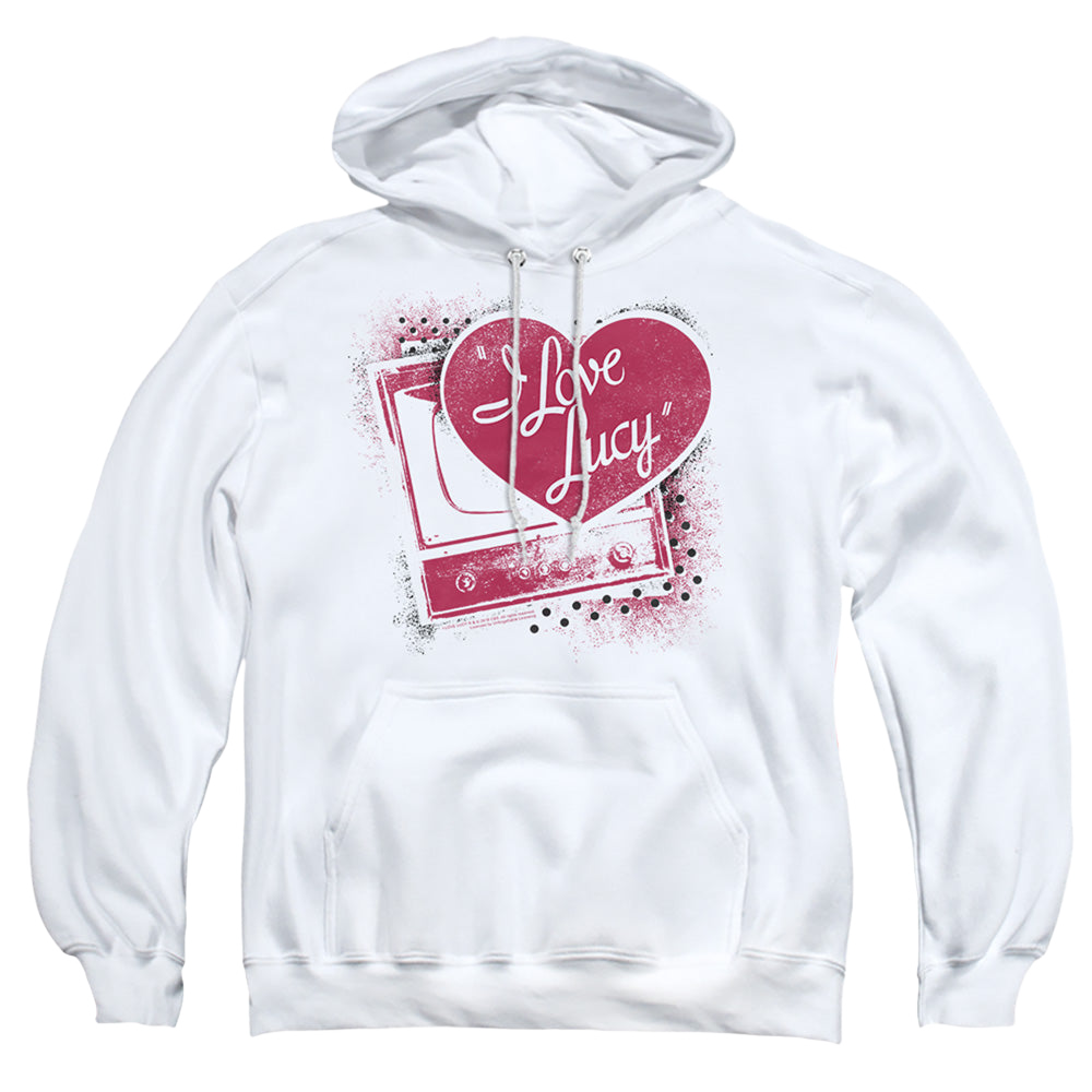 I Love Lucy Spray Paint Heart - Pullover Hoodie Pullover Hoodie I Love Lucy   