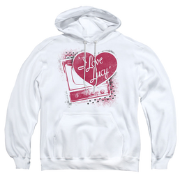I Love Lucy Spray Paint Heart - Pullover Hoodie Pullover Hoodie I Love Lucy   