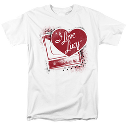 I Love Lucy Spray Paint Heart - Men's Regular Fit T-Shirt Men's Regular Fit T-Shirt I Love Lucy   