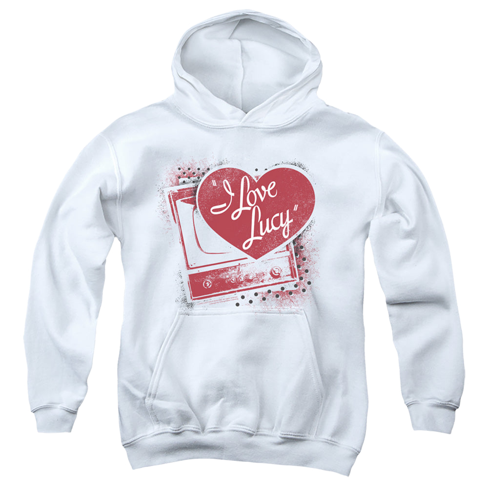 I Love Lucy Spray Paint Heart - Youth Hoodie Youth Hoodie (Ages 8-12) I Love Lucy   
