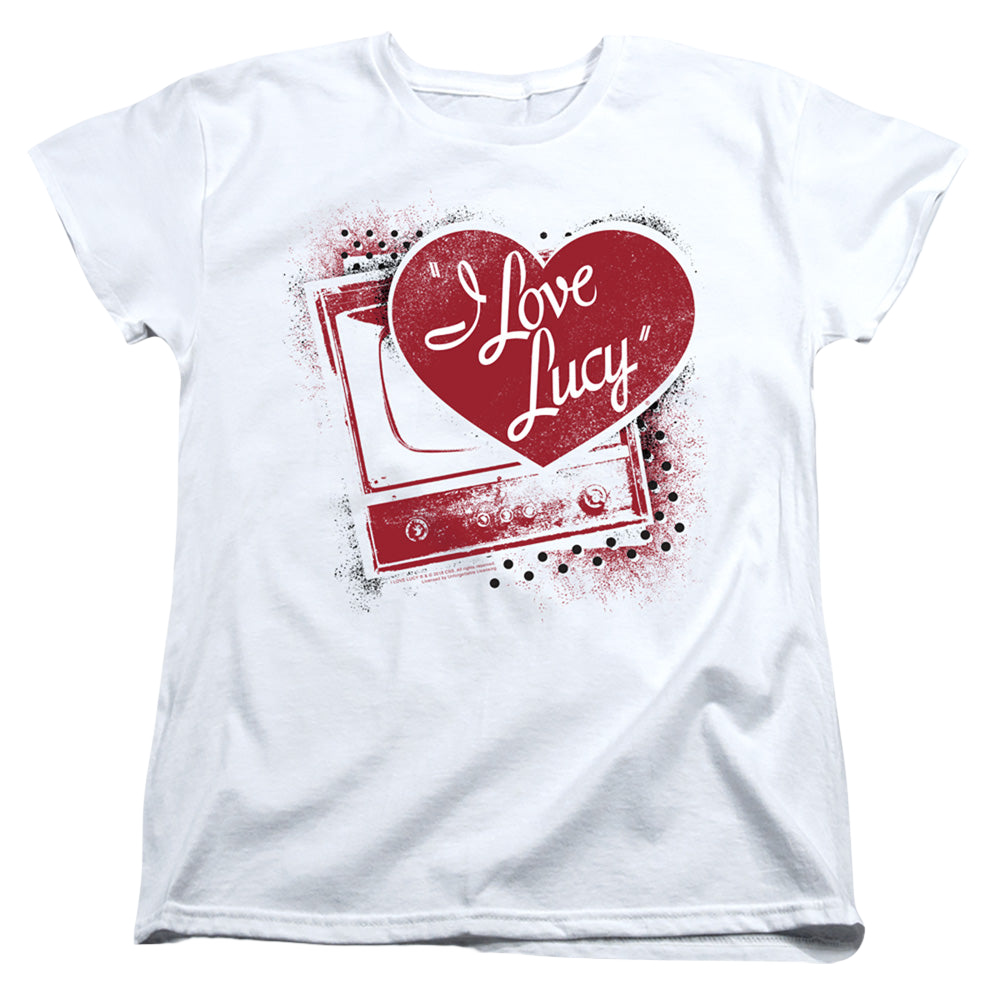 I Love Lucy Spray Paint Heart - Women's T-Shirt Women's T-Shirt I Love Lucy   
