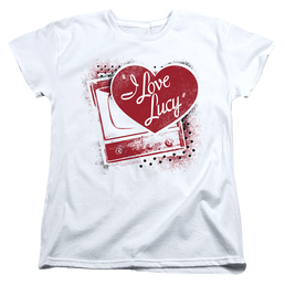 I Love Lucy Spray Paint Heart - Women's T-Shirt Women's T-Shirt I Love Lucy   