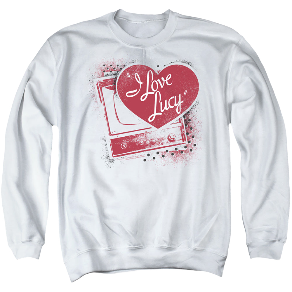 I Love Lucy Spray Paint Heart - Men's Crewneck Sweatshirt Men's Crewneck Sweatshirt I Love Lucy   