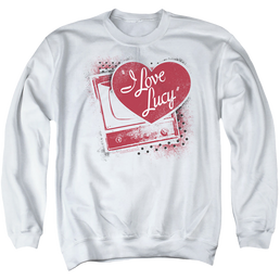I Love Lucy Spray Paint Heart - Men's Crewneck Sweatshirt Men's Crewneck Sweatshirt I Love Lucy   