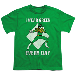 Power Rangers Always Green - Youth T-Shirt Youth T-Shirt (Ages 8-12) Power Rangers   