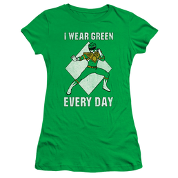 Power Rangers Always Green - Juniors T-Shirt Juniors T-Shirt Power Rangers   