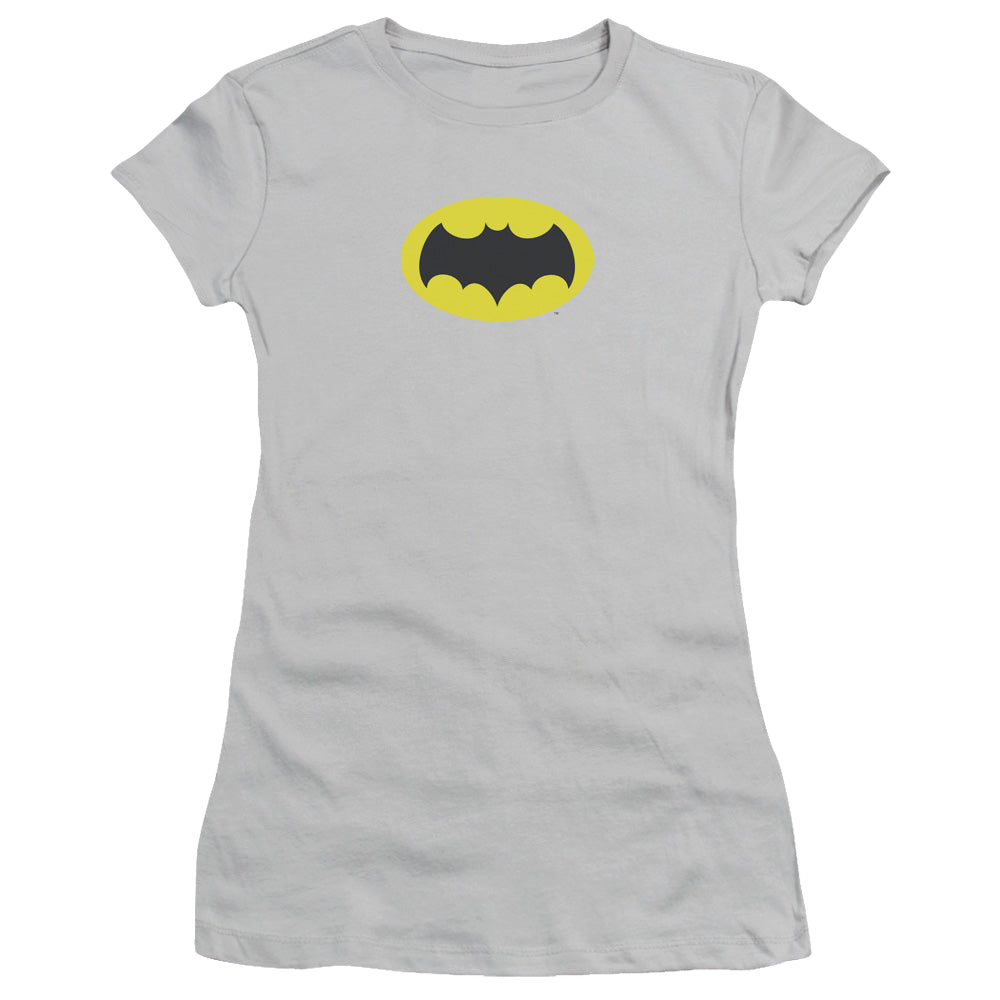 Batman Classic TV Series Chest Logo - Juniors T-Shirt Juniors T-Shirt Batman Classic TV Series   