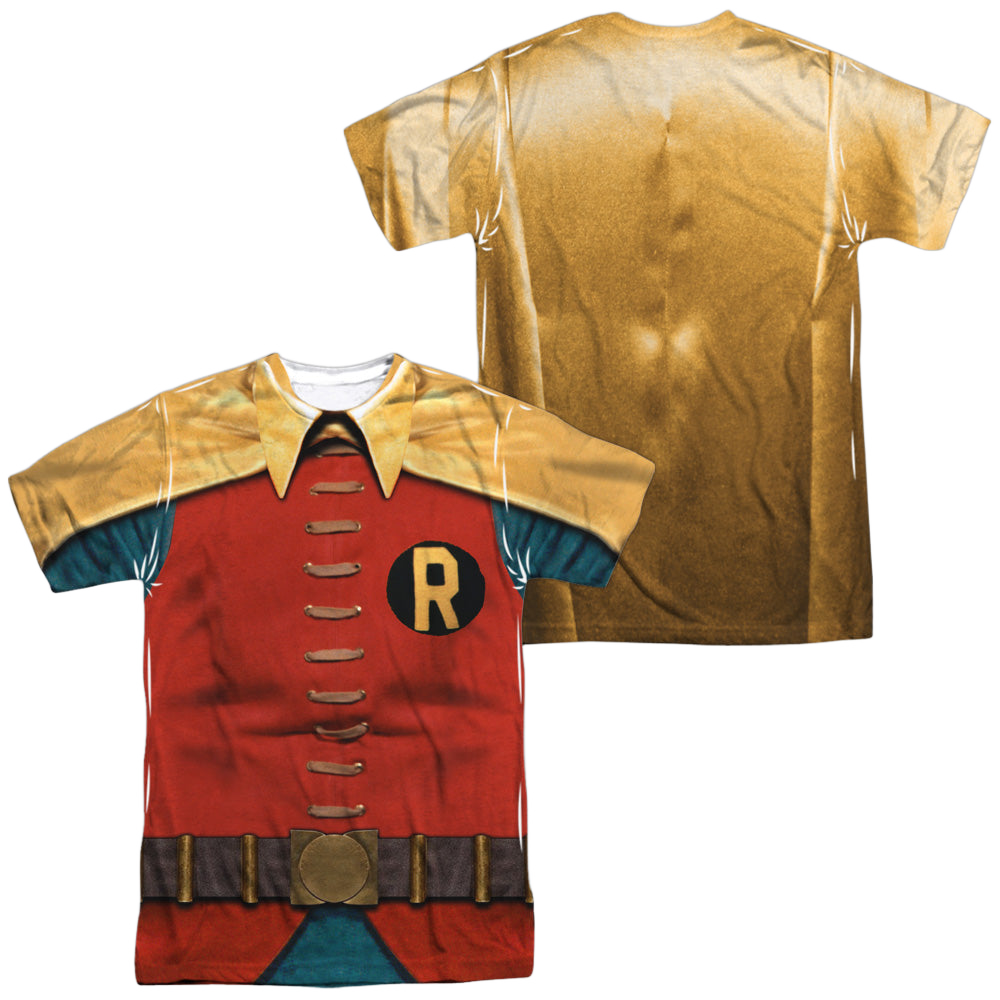 Batman Classic TV Series Robin Costume (Front/Back Print) - Men's All-Over Print T-Shirt Men's All-Over Print T-Shirt Batman Classic TV Series   