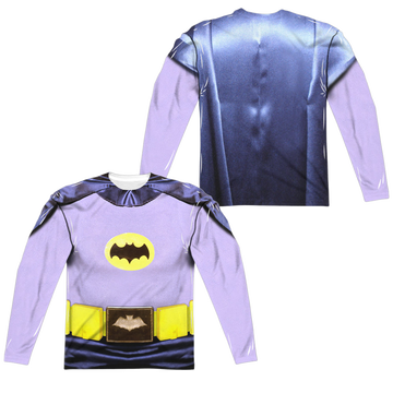 Batman Classic TV Series Batman Costume (Front/Back Print) - Men's All-Over Print Long Sleeve Men's All-Over Print Long Sleeve Batman   