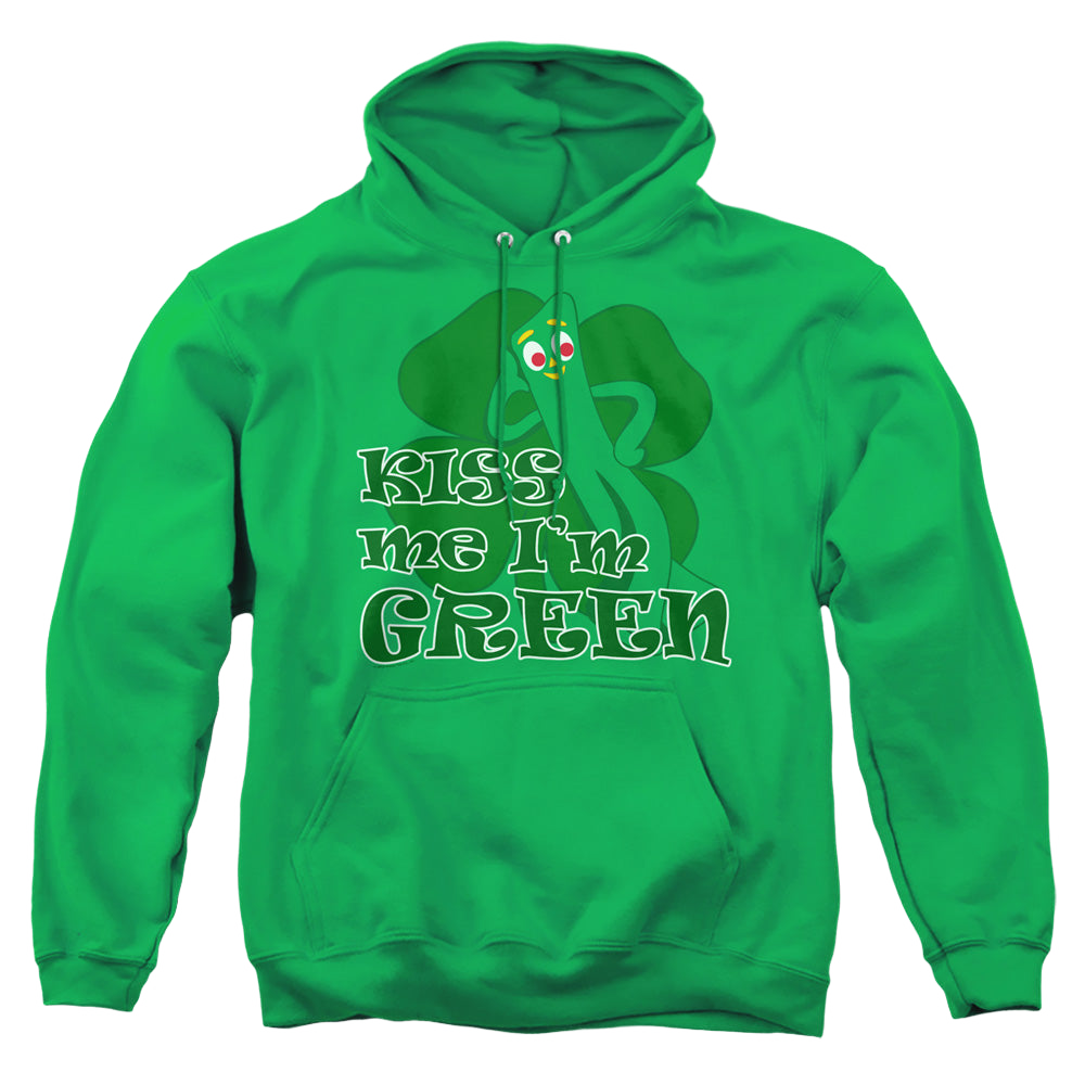Gumby Kiss Me Im Green - Pullover Hoodie Pullover Hoodie Gumby   