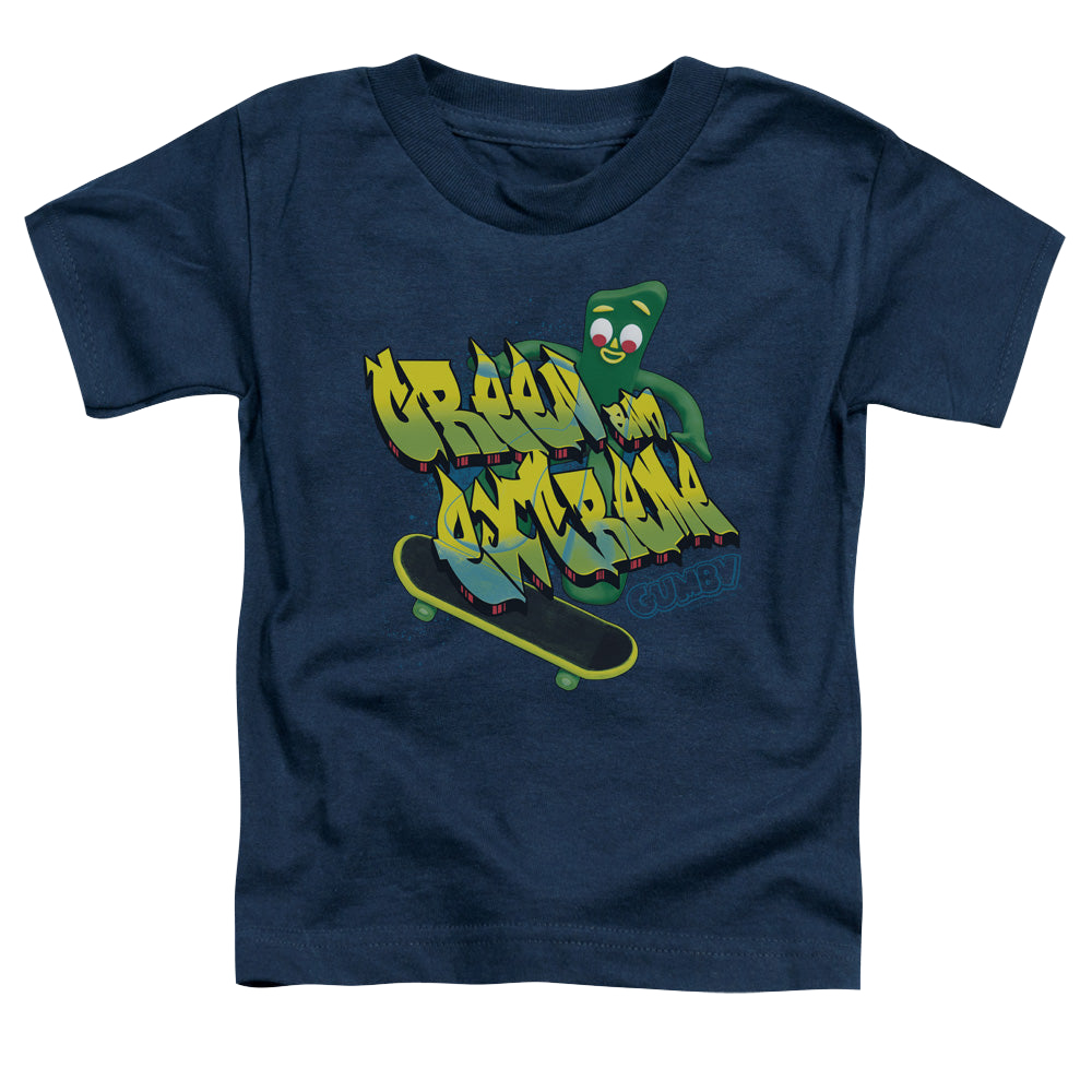 Gumby Green And Extreme - Kid's T-Shirt Kid's T-Shirt (Ages 4-7) Gumby   