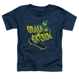 Gumby Green And Extreme - Kid's T-Shirt Kid's T-Shirt (Ages 4-7) Gumby   