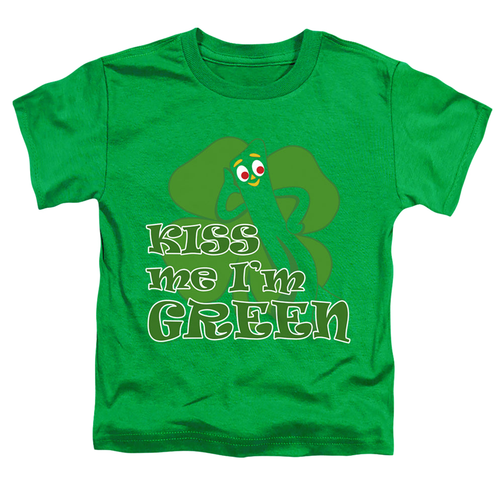 Gumby Kiss Me Im Green - Kid's T-Shirt Kid's T-Shirt (Ages 4-7) Gumby   