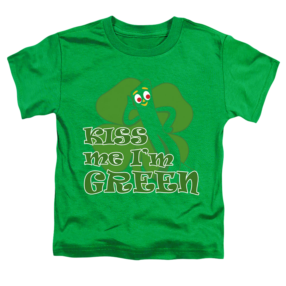 Gumby Kiss Me Im Green - Toddler T-Shirt Toddler T-Shirt Gumby   