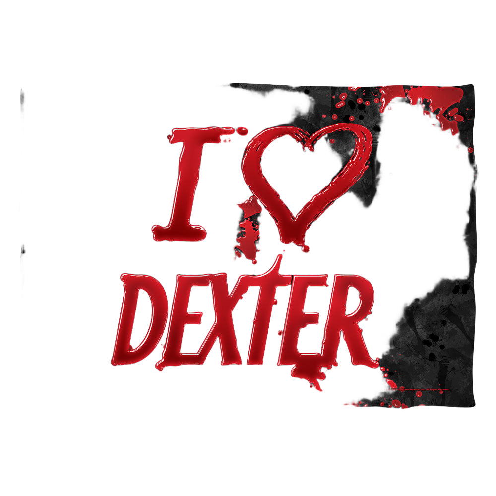 Dexter I Heart Dexter - Pillow Case Pillow Cases Dexter   