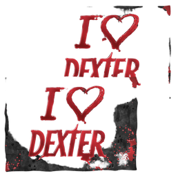 Dexter I Heart Dexter (Front/Back Print) - Pillow Case Pillow Cases Dexter   