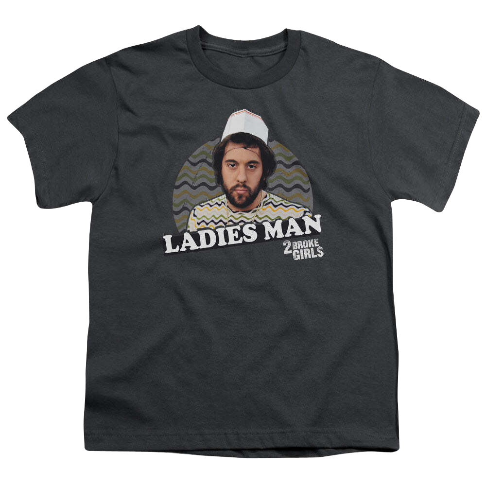 2 Broke Girls Ladies Man - Youth T-Shirt Youth T-Shirt (Ages 8-12) 2 Broke Girls   