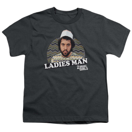 2 Broke Girls Ladies Man - Youth T-Shirt Youth T-Shirt (Ages 8-12) 2 Broke Girls   