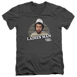 2 Broke Girls Ladies Man - Men's V-Neck T-Shirt Men's V-Neck T-Shirt 2 Broke Girls   