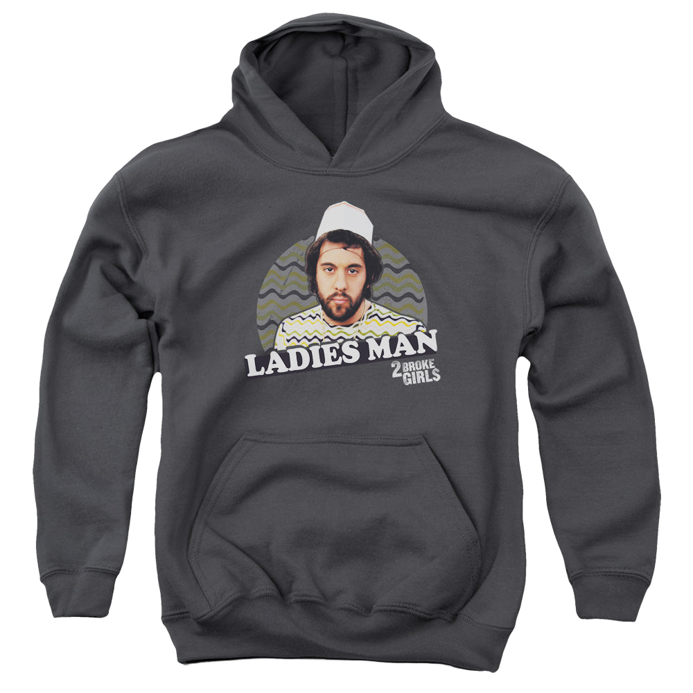 2 Broke Girls Ladies Man - Youth Hoodie Youth Hoodie (Ages 8-12) 2 Broke Girls   