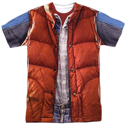 Back to the Future Trilogy Mcfly Vest - Men's All-Over Print T-Shirt Men's All-Over Print T-Shirt Back to the Future   
