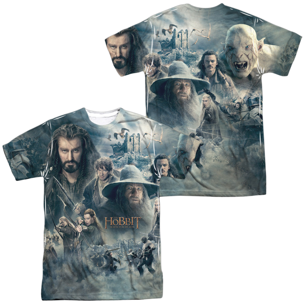 Hobbit Movie Trilogy, The Epic Poster (Front/Back Print) - Men's All-Over Print T-Shirt Men's All-Over Print T-Shirt The Hobbit   