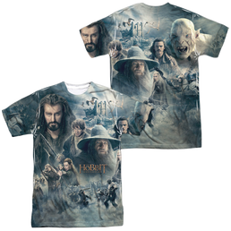 Hobbit Movie Trilogy, The Epic Poster (Front/Back Print) - Men's All-Over Print T-Shirt Men's All-Over Print T-Shirt The Hobbit   