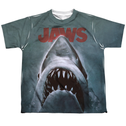 Jaws Poster - Youth All-Over Print T-Shirt Youth All-Over Print T-Shirt (Ages 8-12) Jaws   