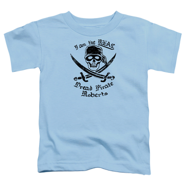Light blue kid's t-shirt for ages 4 to 7 with The Princess Bride The Real Dpr graphic