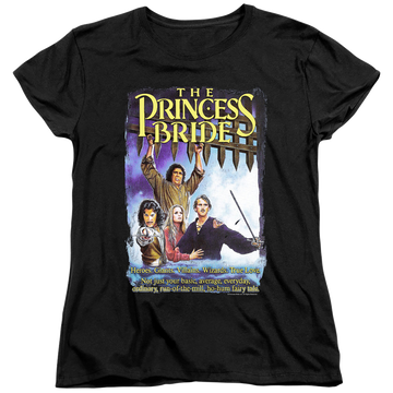 Black women's t-shirt with The Princess Bride Alt Poster graphic