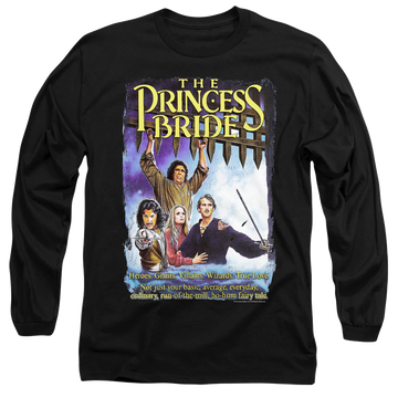 Black men's long sleeve t-shirt with The Princess Bride Alt Poster graphic