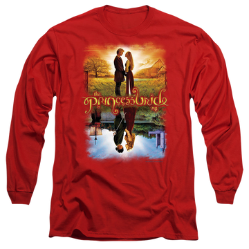Red men's long sleeve t-shirt with The Princess Bride Poster graphic